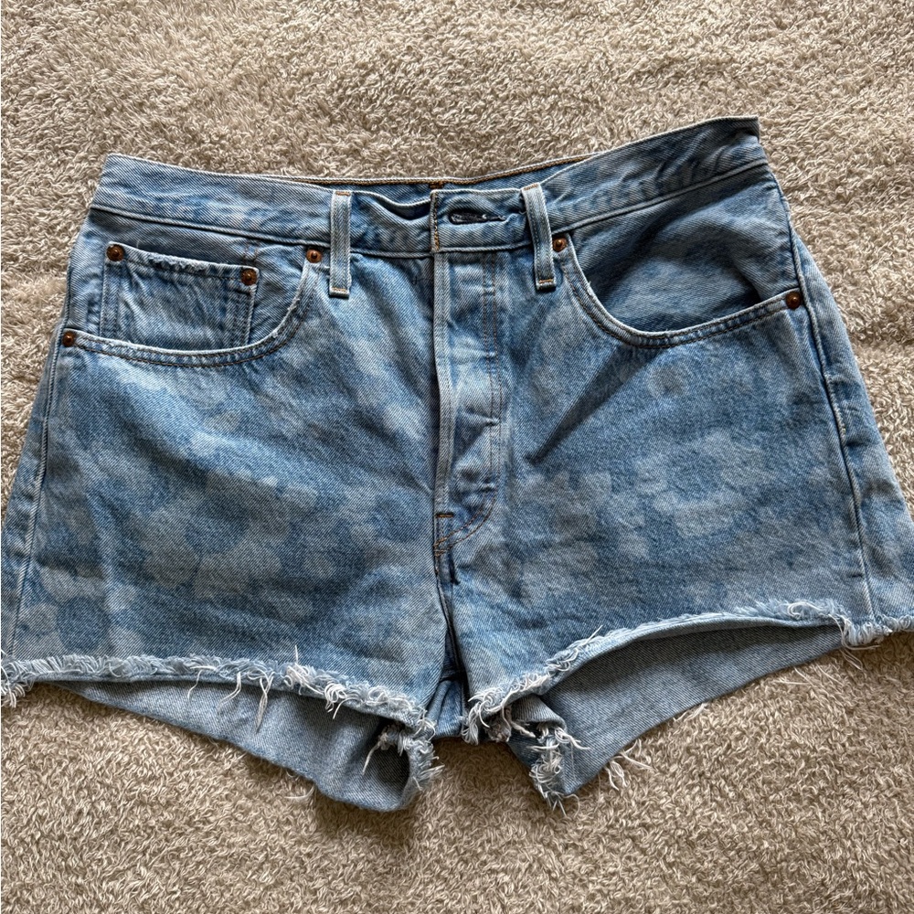 Levi's Blue Jean Shorts High-Waisted Vintage Style